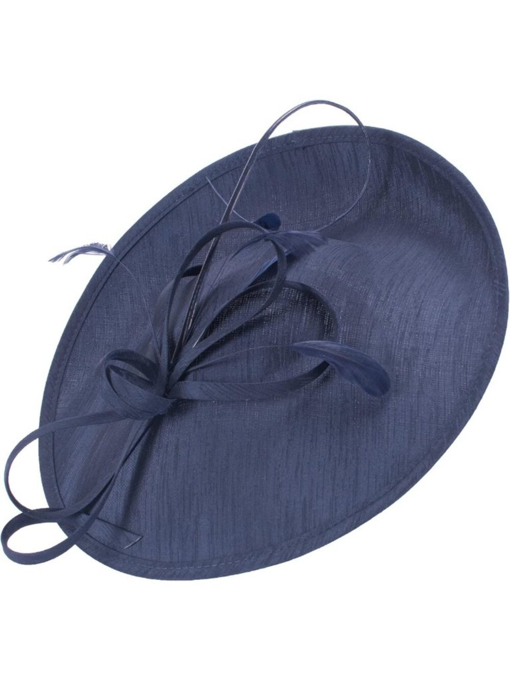 Navy Blue Sinamay Fascinator Hat for Weddings, Parties & Special Occasions